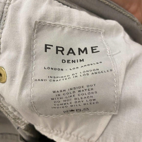 Frame Gray Le Skinny De Jeanne Jeans Size 27 trocadero - Picture 7 of 9